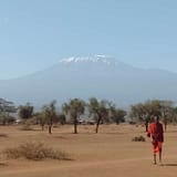 View of Mt. Kilimanjaro from Amboseli National Park.